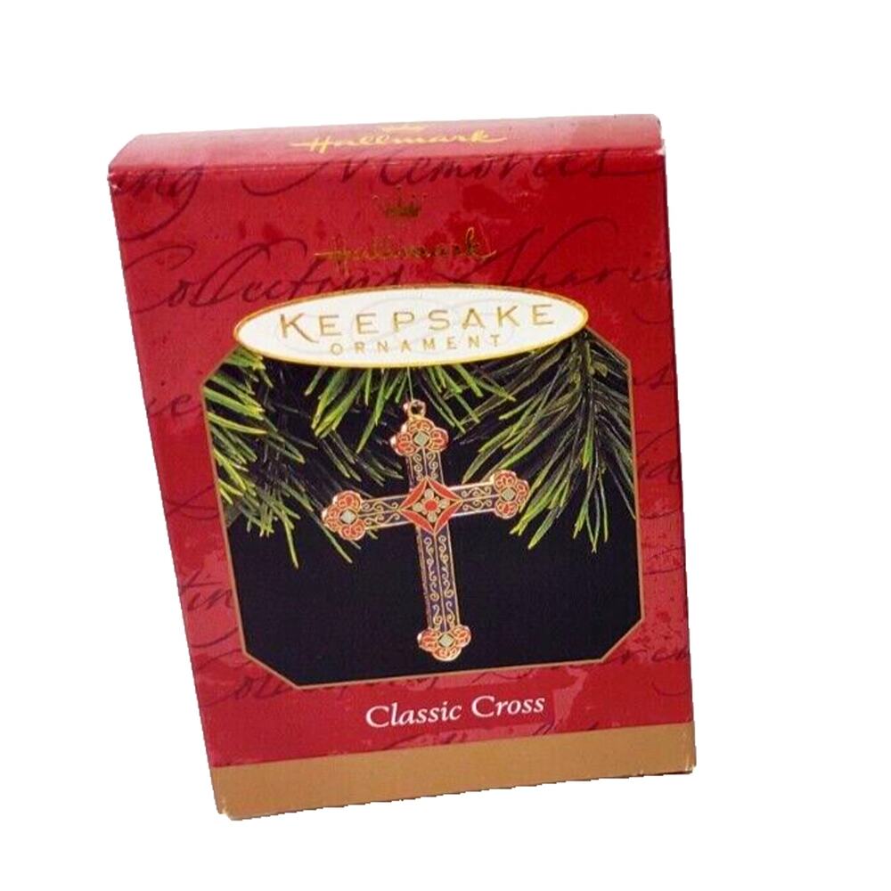 Hallmark 1997 Classic Cross Precious Metal Christmas Holiday Ornament NIB